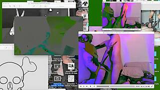 twink getting bareback on desk webcam