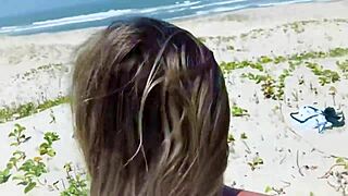 Teasing a stranger, she got shocked by an anal creampie surprise.