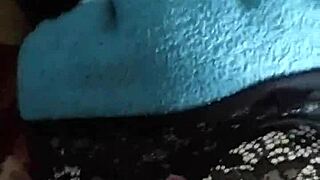 estrenando la lenceria usada que me regalo mi tia