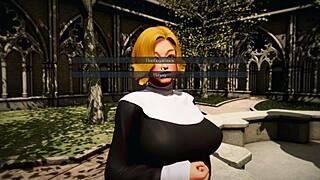 complete gameplay of deviant anomalies part 38 with redhead milf in bathing scene