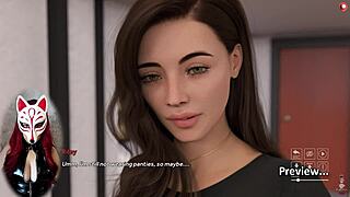 playful fox enjoys upskirts and cumshots in outdoor hentai game