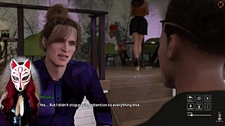 playful fox enjoys upskirts and cumshots in outdoor hentai game