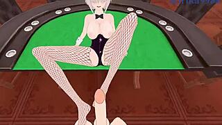 hana uzaki and yanagi uzaki in bunny outfits get wild in hentai sex