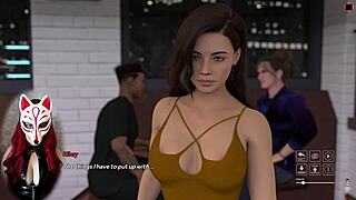 playful fox enjoys upskirts and cumshots in outdoor hentai game