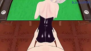 hana uzaki and yanagi uzaki in bunny outfits get wild in hentai sex