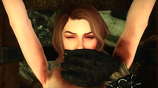 Darkest desires in Skyrim, 3D anal with Ysolda.