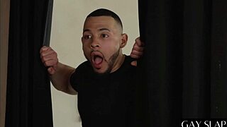 Interracial gay story with muscular European bodybuilder