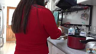 i can't stop thinking about this asian goddess in a kitchen upskirt scene