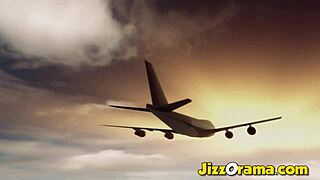 I Joined An Amazing Gangbang Orgy In The Airplane