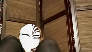 stocking fetish solo in homemade pov