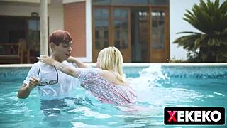 Venezuelan latina spied on while changing by fake photographer.