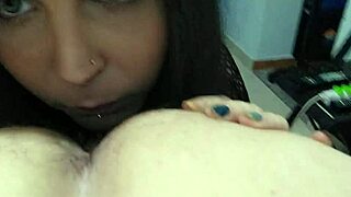 Alice Hael gives wild rimjob and fingering