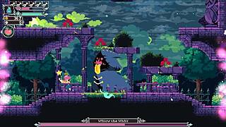 flip witch pixel hentai game ep 12 ghost boss with crushing giant boobs