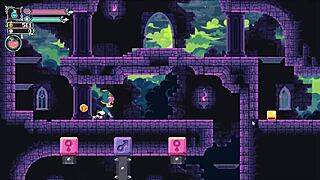 flip witch pixel hentai game ep 12 ghost boss with crushing giant boobs