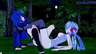 Wow, Chris, Tsubasa, and Maria in intense lesbian play!