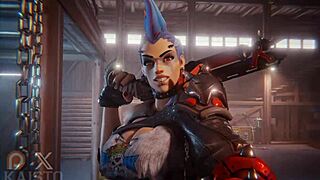 junker queen catches thief and dominates with rough sex