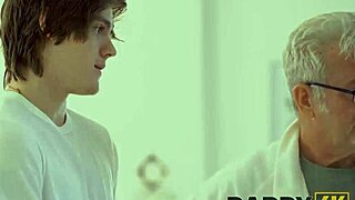 Nightwalker Teen Sneaks Around With Old Man