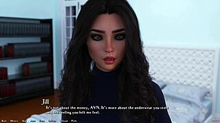 Hot rich brunette asks hard questions 😏