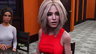 Hot rich brunette asks hard questions 😏