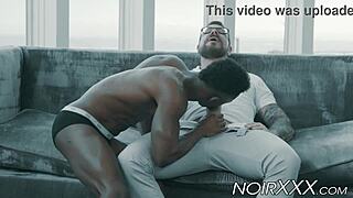 Watch hunky Rocco Steele stuff fat cock in black jock