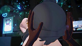 Ruan mei appears in this anime hentai scene.