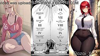 Chainsaw Man: Makima Chains and Binds Denji in Intense Bondage Anime Hentai