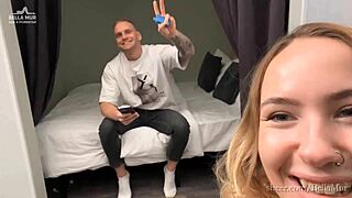 Bella Mur Demonstrates Unusual Poses in Deepthroat and Ass Action