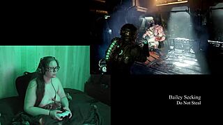 naked deadspace gameplay with curvy brunette, part 9