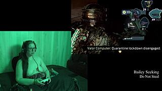 naked deadspace gameplay with curvy brunette, part 9