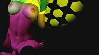 Brazilian college girl rides cock wild in club