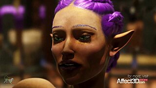 busty elves in peril in 3d animation anthology volume 4.