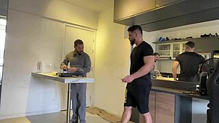 painting rich guy's house leads to bareback fuck