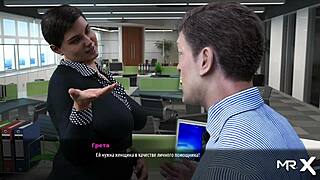 Boss Lifts Up His Secretary's Dress In Fashion Business E2 52