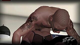 Damian Fucks Coco's Ebony Ass Roughly