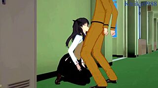 Saber and Rin Tohsaka Fuck Shirou Emiya