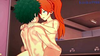 Camie and Itsuka Bang Izuku in Hot Hentai!