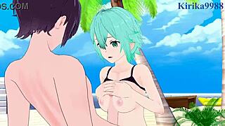 asuna and sinon engage in intense sex