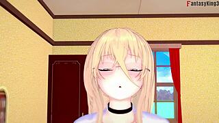 Implacable blowjob from Azur Lane in full fantasy