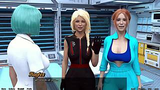 Stranded in Space with Cute Step Sisters