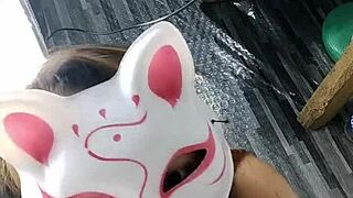 your asian busty girlfriend gives a pov blowjob asmr, sucking your cock passionately.