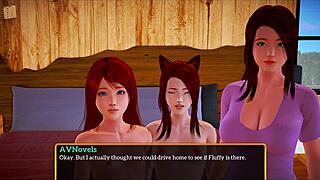 Blonde With Small Tits In Family Game Scene