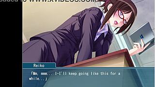 Beautiful teacher can't disobey, revealing hidden masochism and lust behind glasses