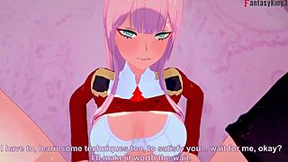 Zero two having hard sex pov in franxx