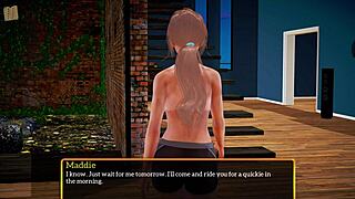 Blonde With Small Tits In Family Game Scene