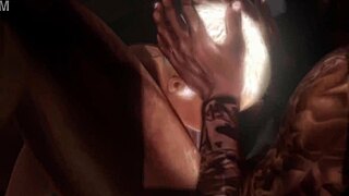 White character in rough anime encounter