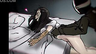 I experience terrifying sex in this anime parody