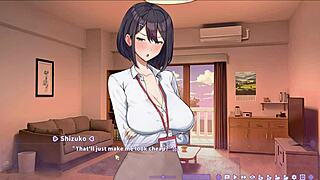 Intense Uncensored Hentai: Lovey Dovey Missionary Sex with Female Boss Shizuko in Summer Clover