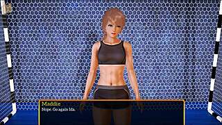 Blonde With Small Tits In Family Game Scene