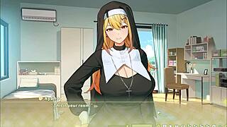 summer clover harem hentai ep 1, fired over giant cock. dude's 3d game outfit is wild!