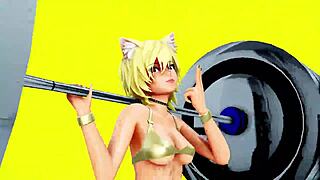 Futa Gets Lewd in the Gym Part 2